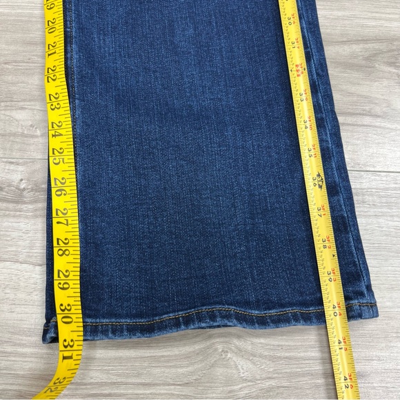 Quince Stretch High Rise Wide Leg 32” in Blue Dark Wash Size 26 - Picture 11 of 11